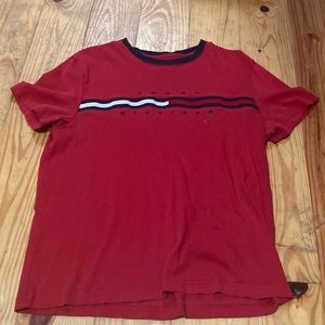 Red Tommy Hilfiger shirt